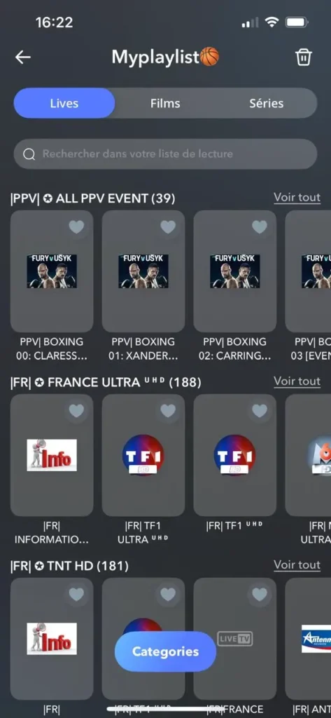 vod et chaines